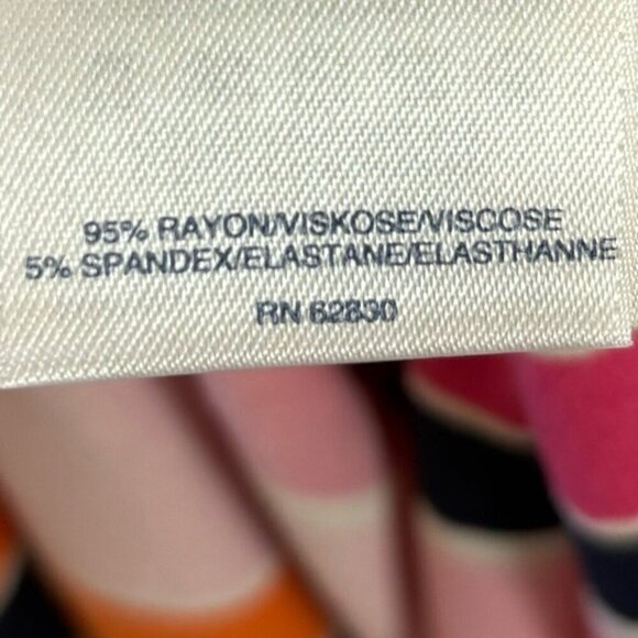 Land’s end stretch Lycra striped maxi dress size small - Picture 12 of 14